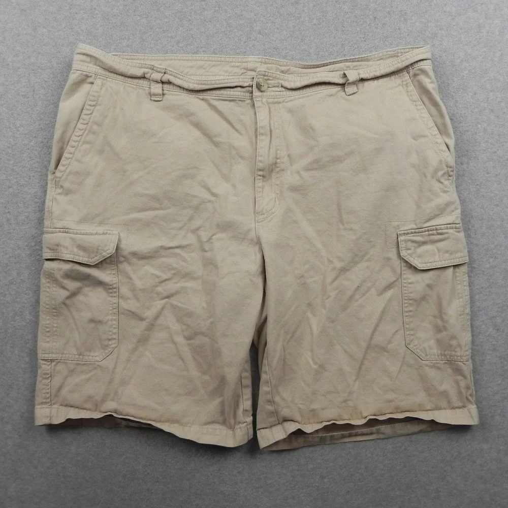 Columbia Cargo Shorts Mens 42W Tan Khaki Cotton Utility Hiking Outdoor Casual